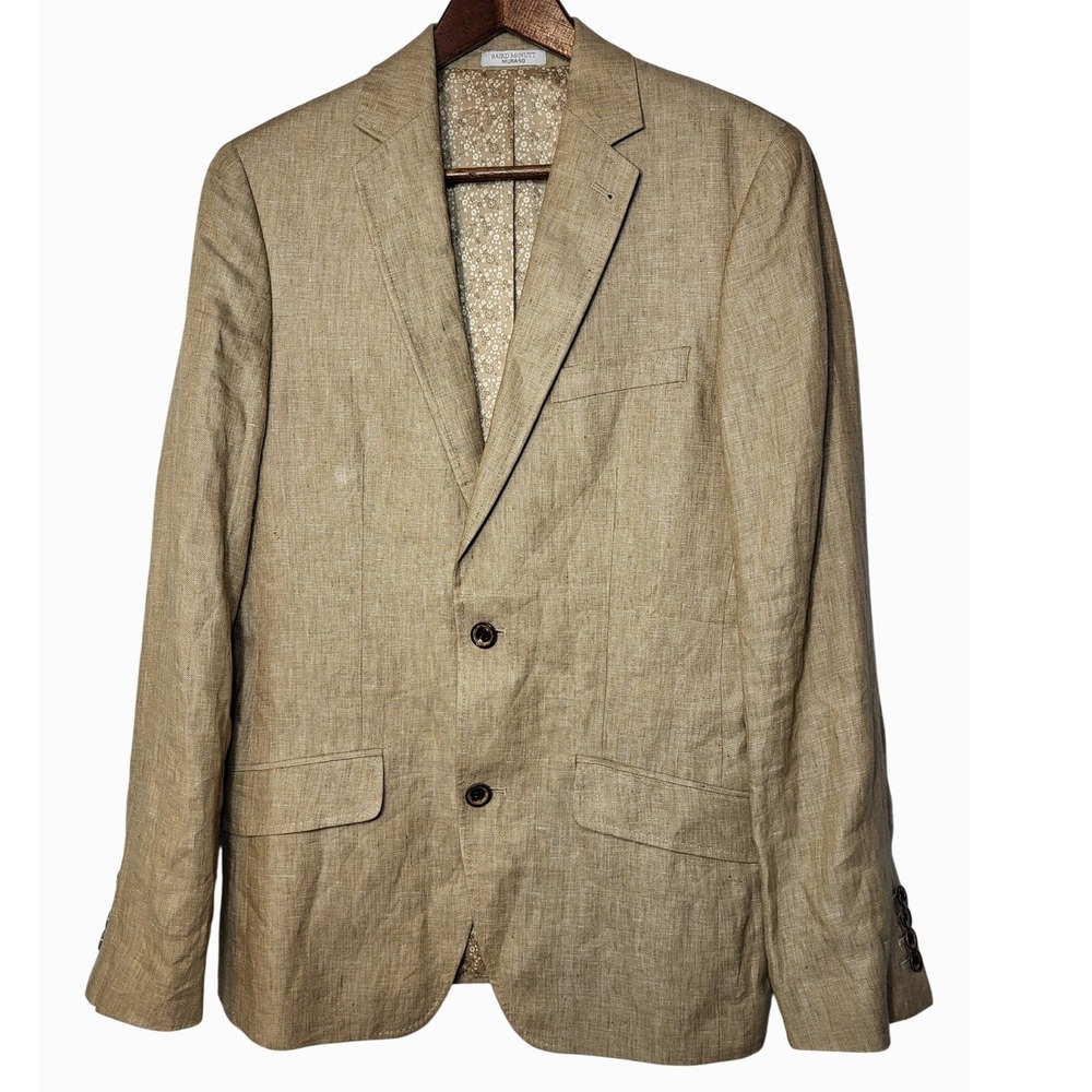 Men's Lightweight Linen Blend Blazer - Tan